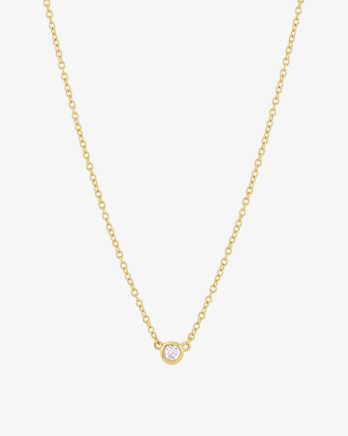 Basic Bezel Necklace | V Coterie