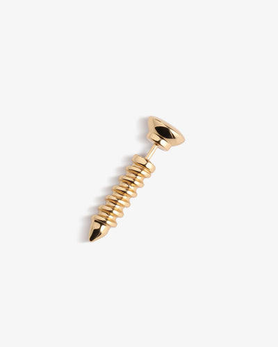 Single Bone Screw Earring