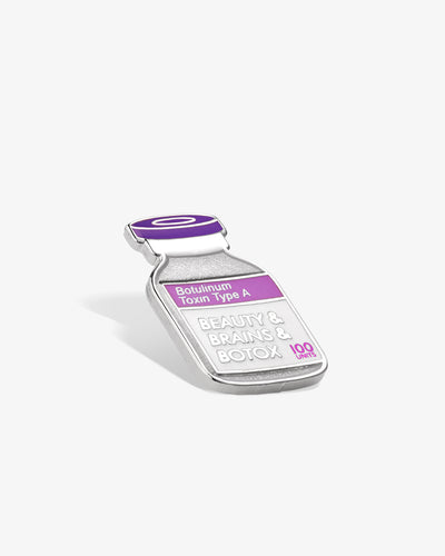 Beauty & Brains & Botox Lapel Pin