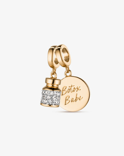 Botox Babe Pavé Charm Duo