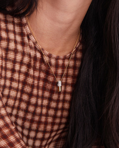 Jumbo Chill Pill Pavé Necklace