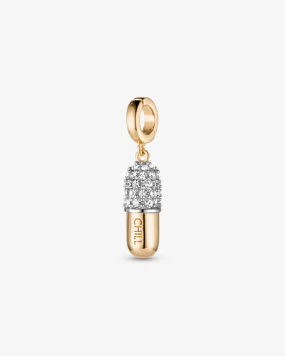 Chill Pill Pavé Charm