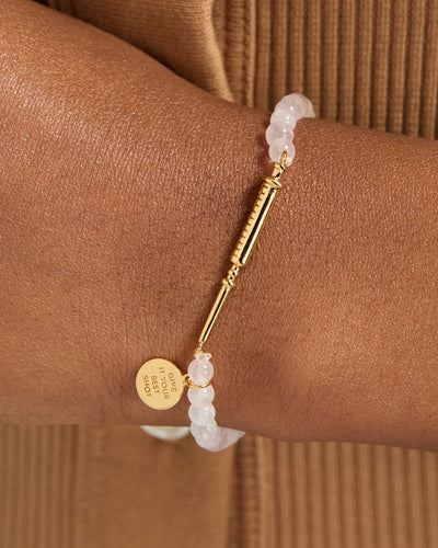 Give It Your Best Shot (Syringe) Bracelet in Rose Quartz