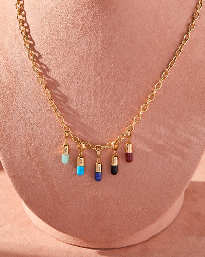 Gemstone Chill Pill Charm