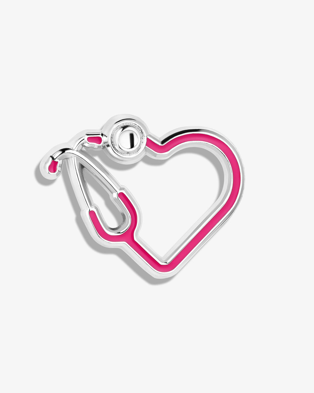 HeartShaped Stethoscope Lapel Pin V Coterie