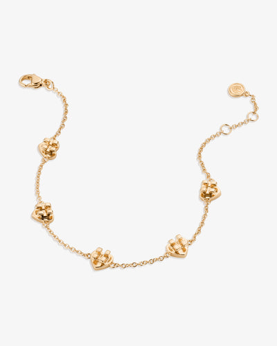 Heart-Shaped Orthodontic Braces Bracelet