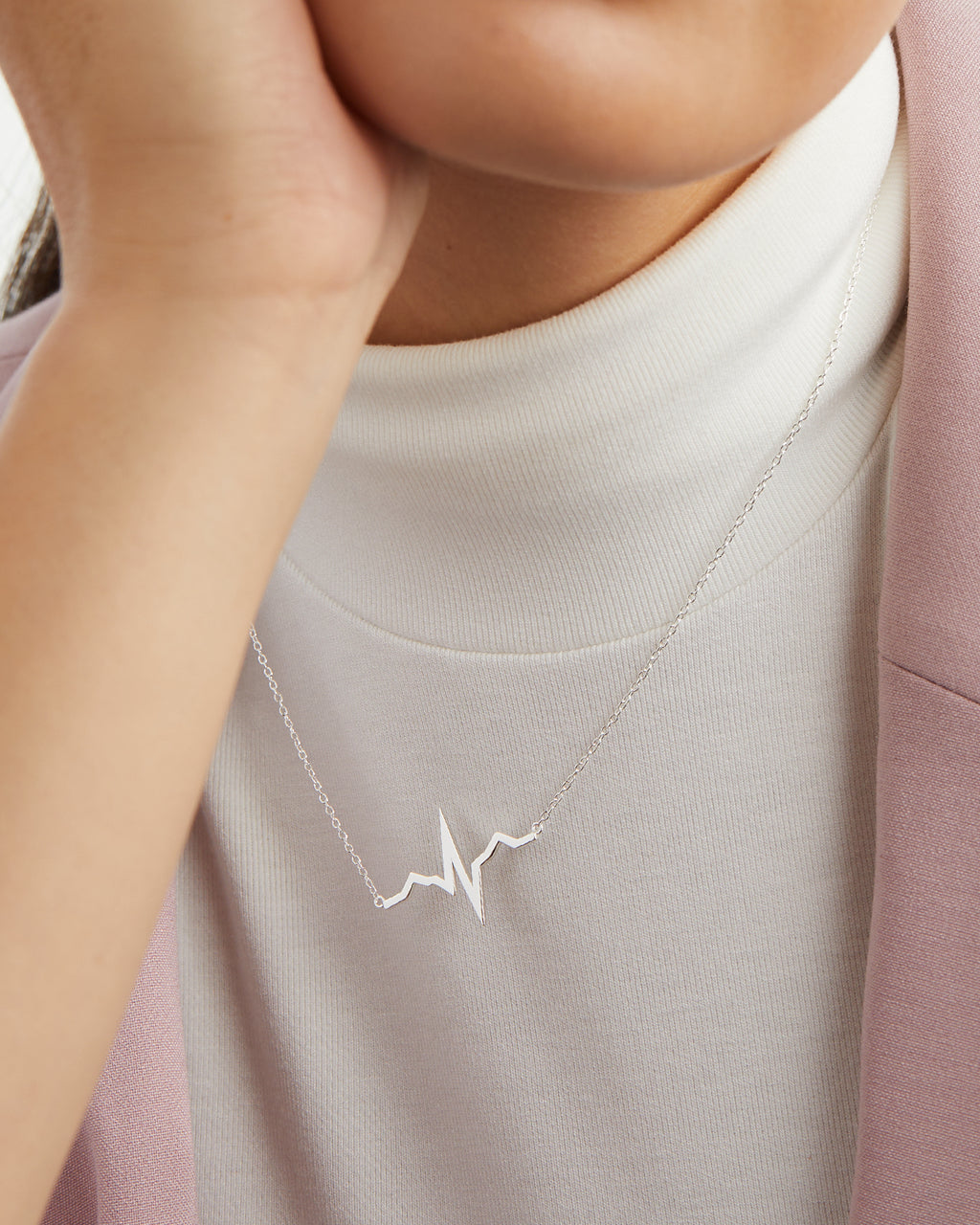 Heartbeat EKG Necklace V Coterie