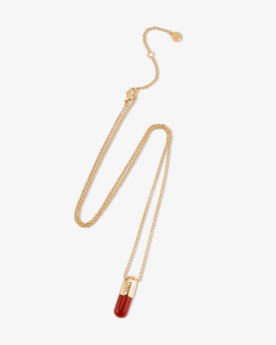 Gemstone Jumbo Chill Pill Necklace