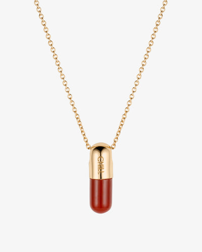 Gemstone Jumbo Chill Pill Necklace
