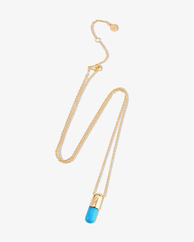 Gemstone Jumbo Chill Pill Necklace