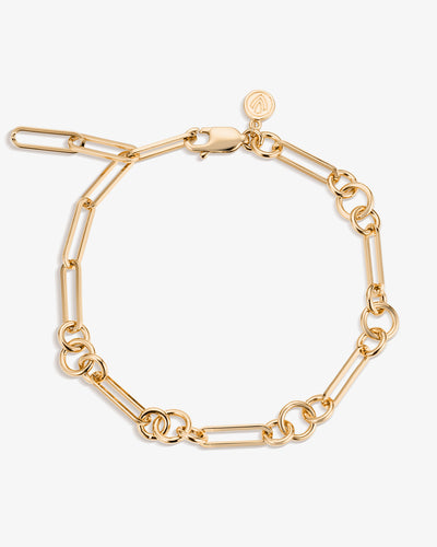 Long Link Charm Holder Bracelet