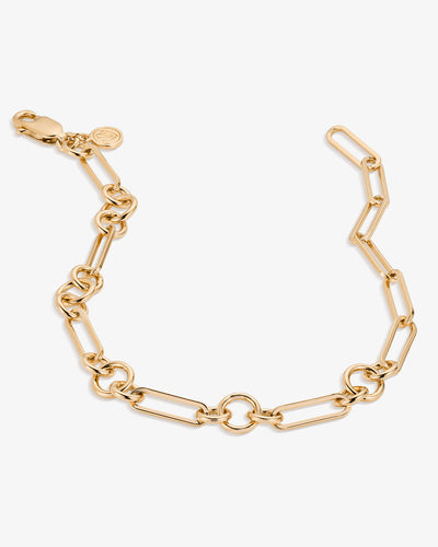 Long Link Charm Holder Bracelet