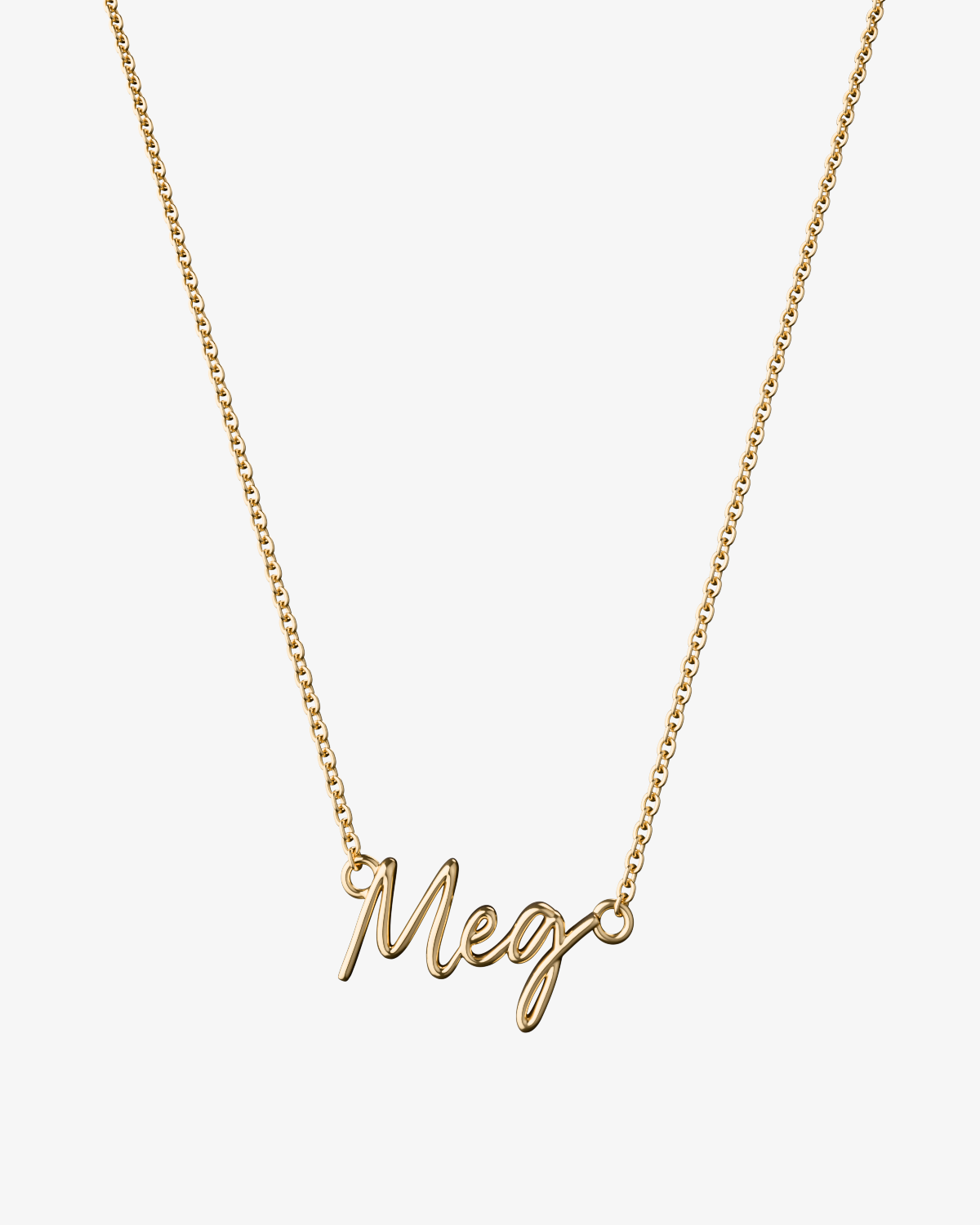 Custom Name Necklace in 14K Solid Gold | Fine Jewelry by V