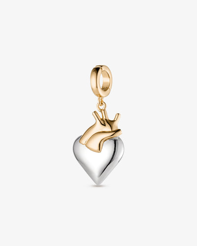 Modern Anatomical Heart Charm