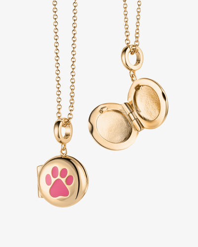 Paw Enamel Locket
