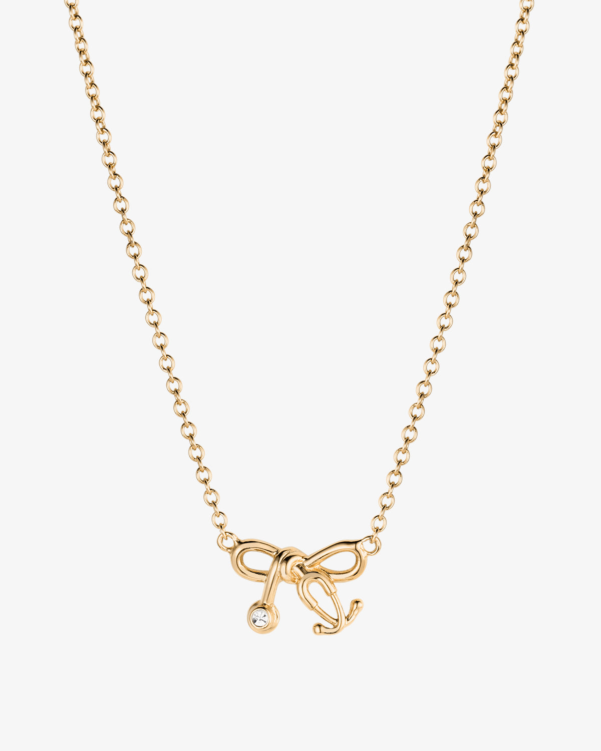 Gold Bow Pendant Nurse Watch - Unknown Brand Illumina Bow Necklace - Brighton main image 4