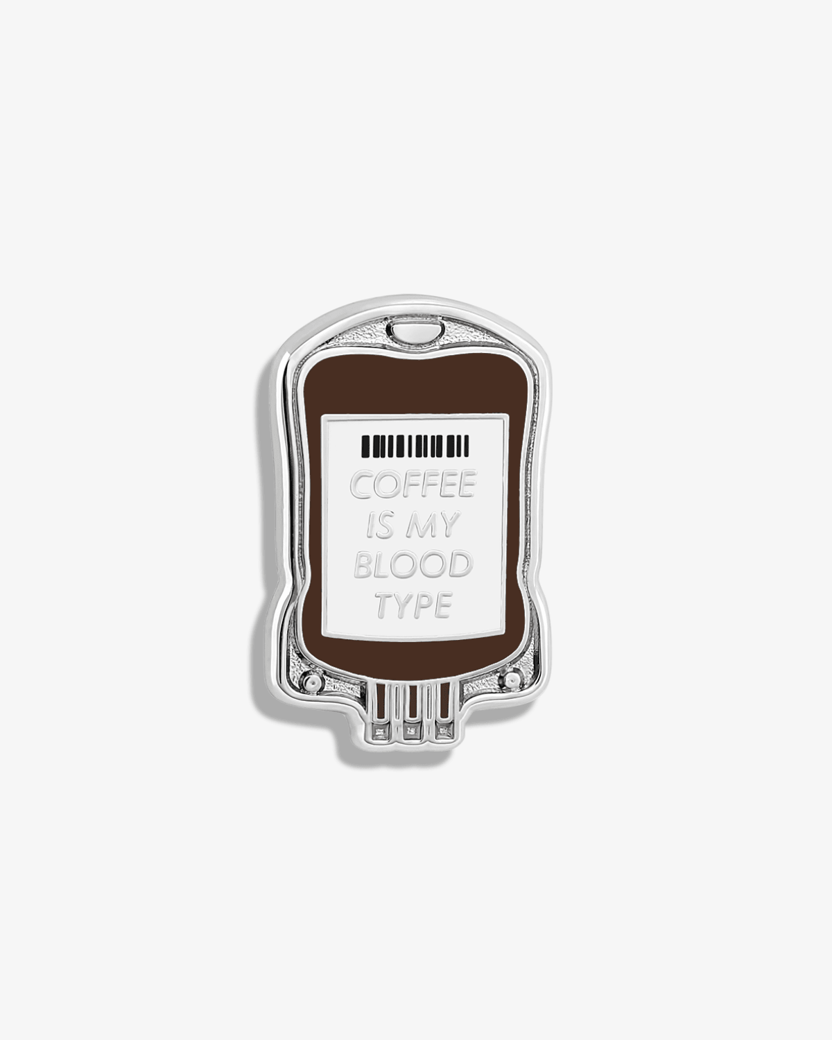 Coffee Is My Blood Type Lapel Pin – V Coterie