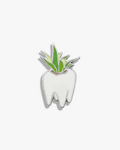 Tooth Planter Lapel Pin