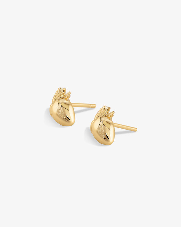Anatomical Heart Stud Earrings