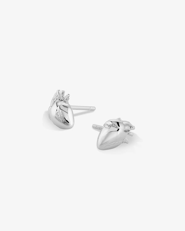 Anatomical Heart Stud Earrings