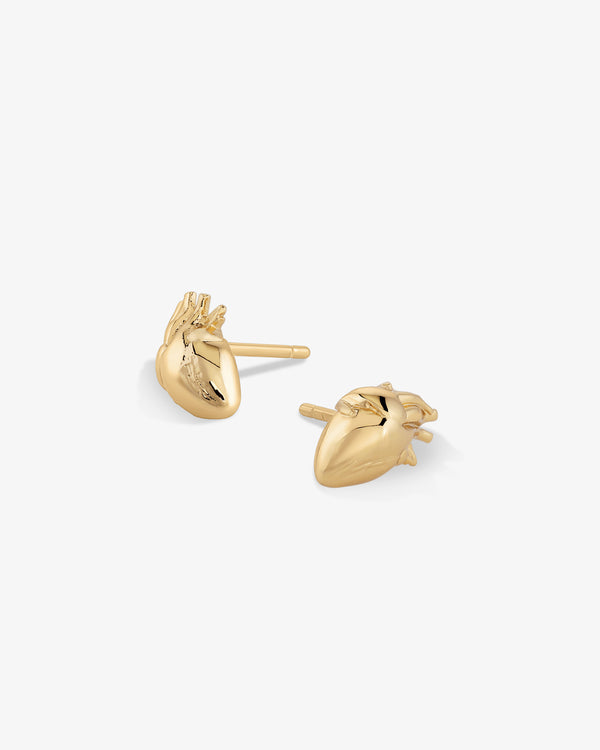 Anatomical Heart Stud Earrings