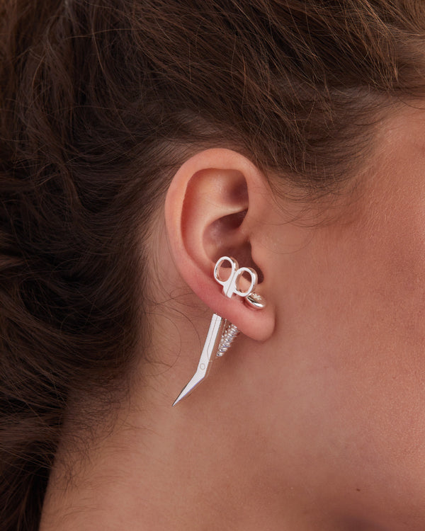 Single Bandage Scissors Earring