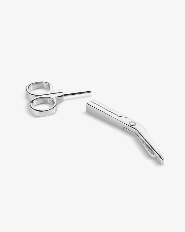 Single Bandage Scissors Earring
