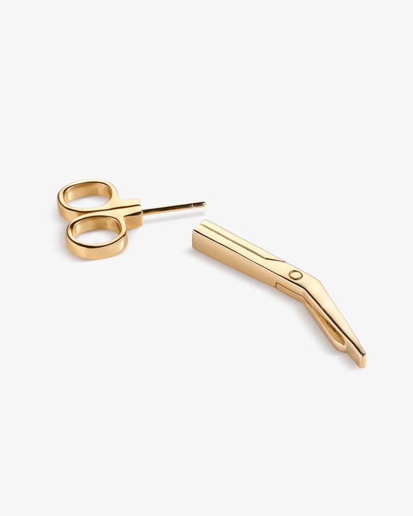 Single Bandage Scissors Earring