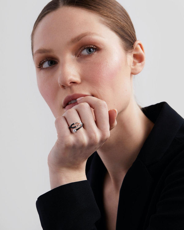 Stethoscope Enamel Ring - V Coterie