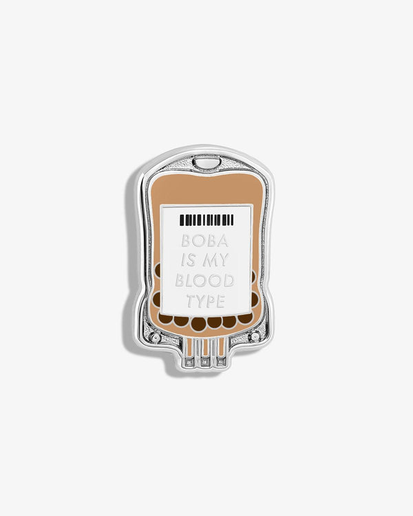 Boba Is My Blood Type Lapel Pin - V Coterie