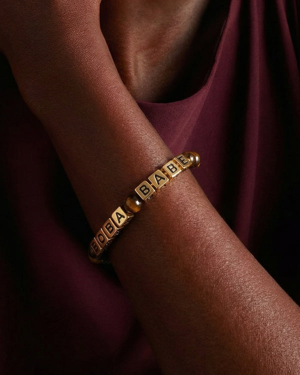 Boba Babe Bracelet in Tiger's Eye