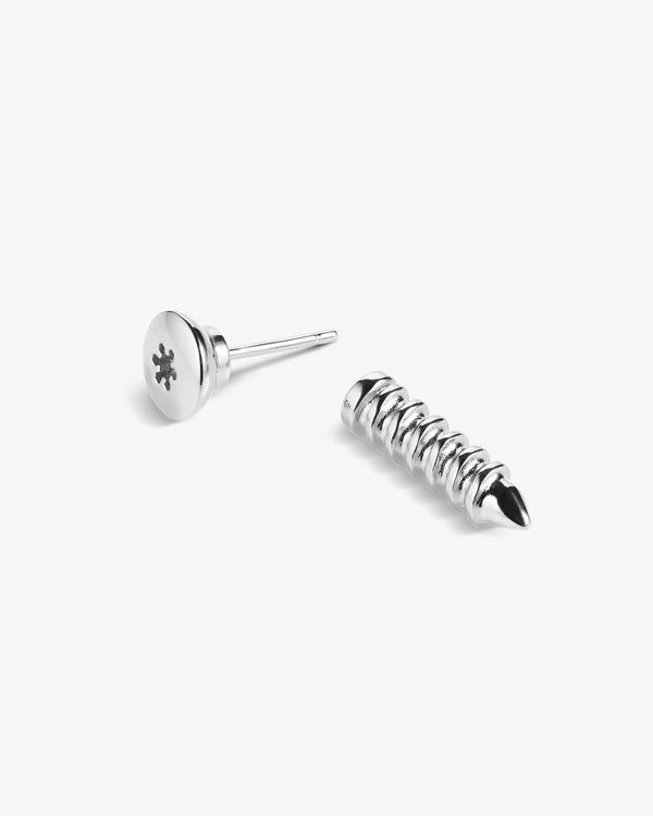 Single Bone Screw Earring
