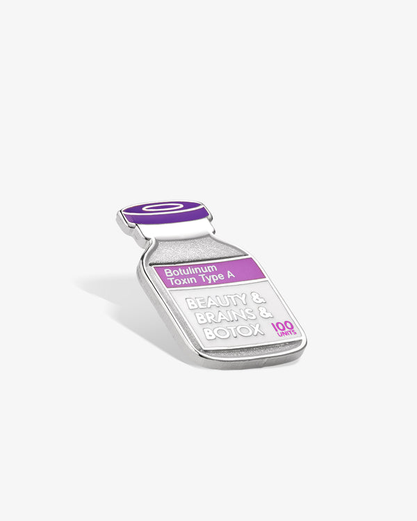 Beauty & Brains & Botox Lapel Pin