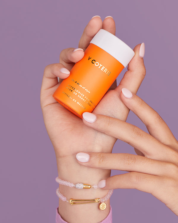 Chill Pill Pavé Bracelet in Rose Quartz