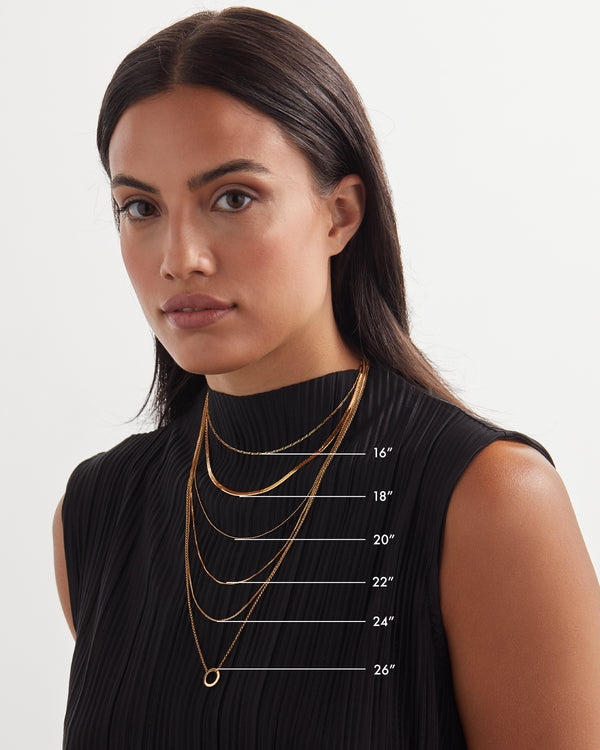 Long Rolo Chain w/ Large Charm Holder