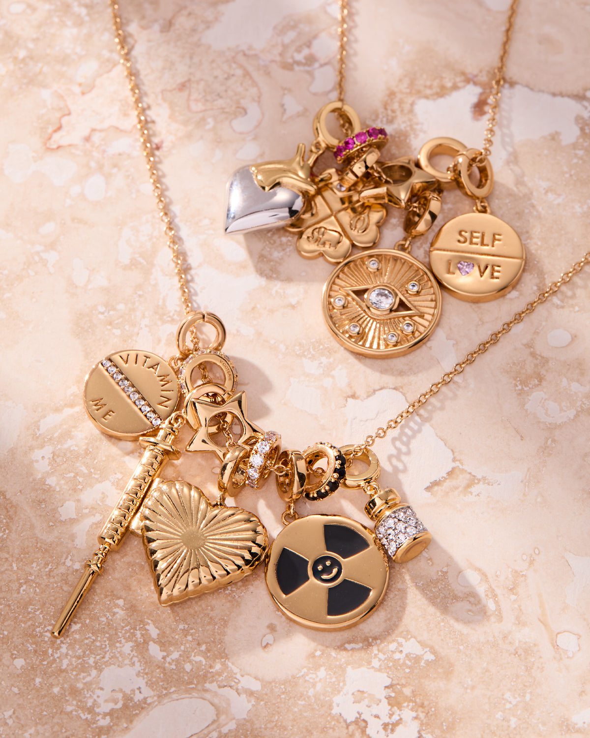 Mini Pavé Charm Spacer – V Coterie