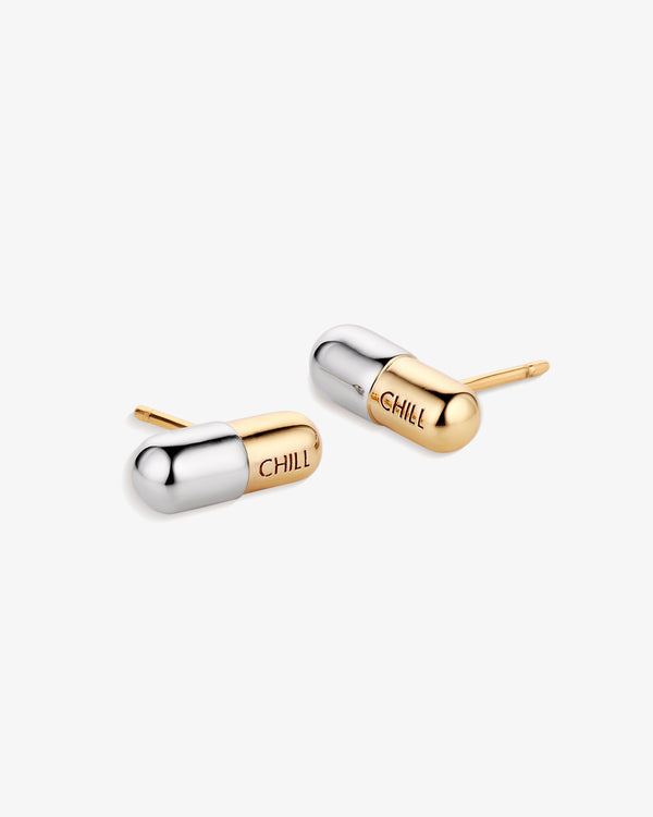Chill Pill Stud Earrings