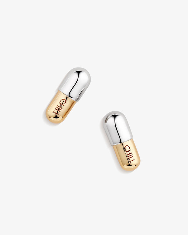 Chill Pill Stud Earrings