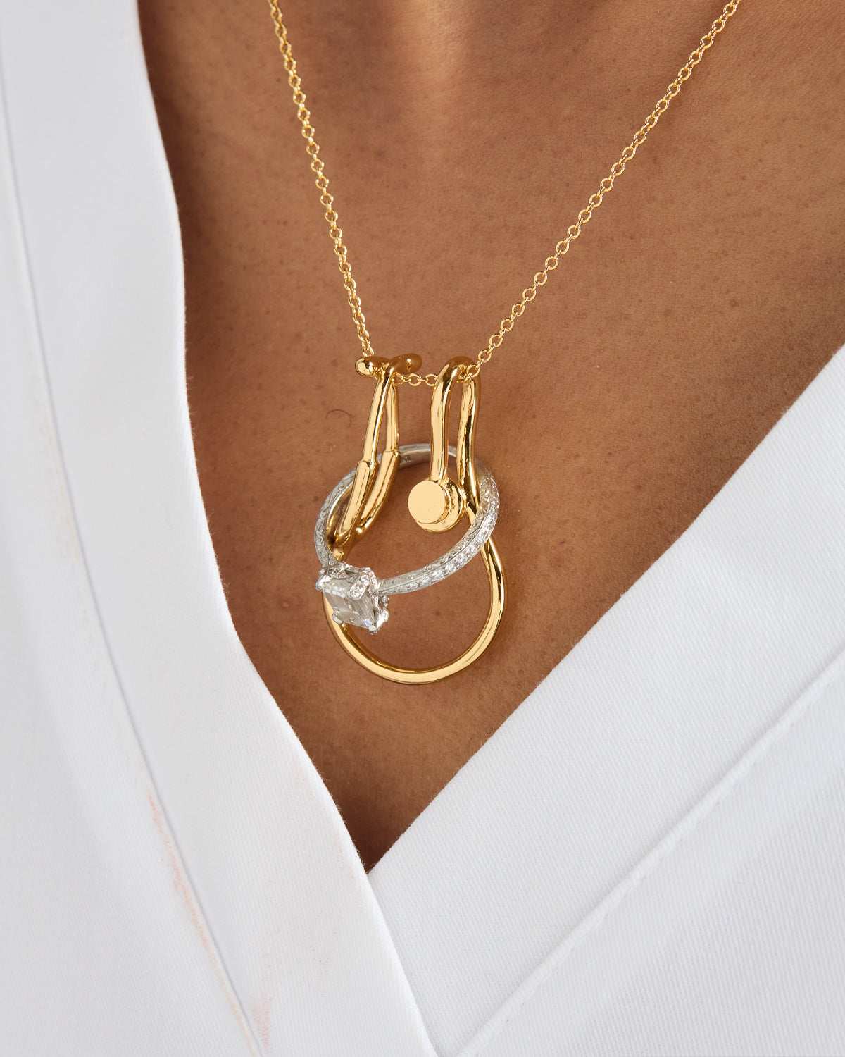 Stethoscope Ring Keeper Necklace – V Coterie