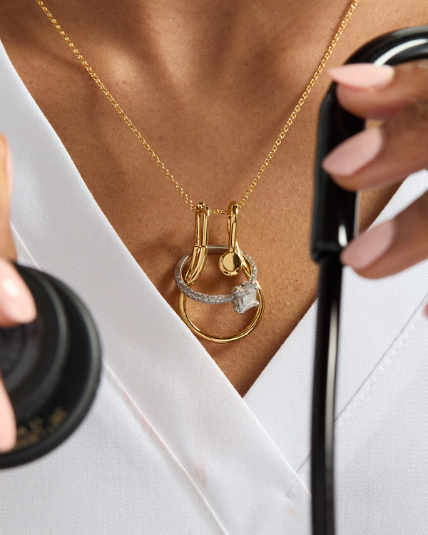 Stethoscope Ring Keeper Necklace