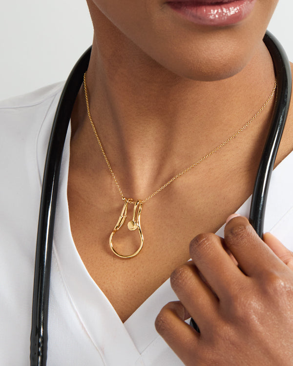 Stethoscope Ring Keeper Necklace