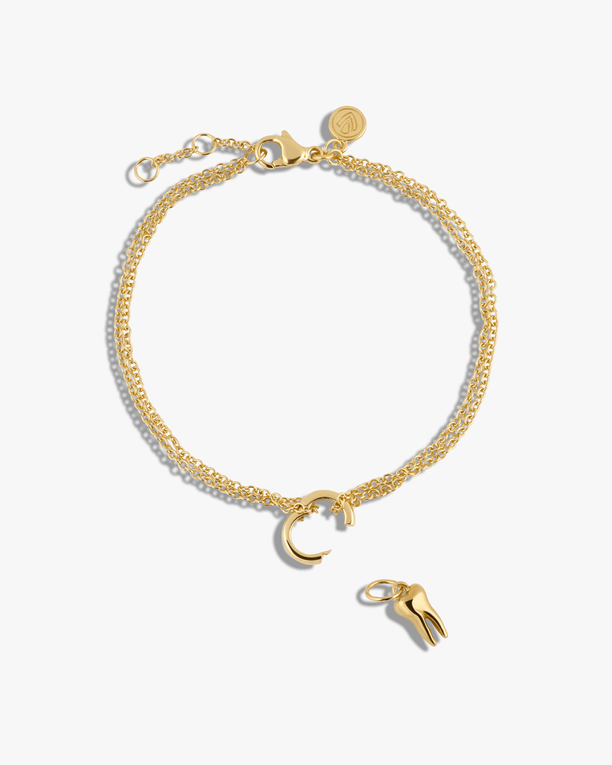 Double Chain Charm Bracelet Jewelry by V Coterie