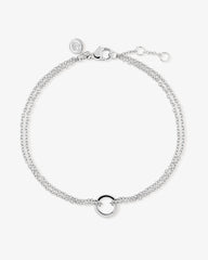 Double Chain Bracelet w/ Charm Holder