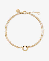 Double Chain Bracelet w/ Charm Holder