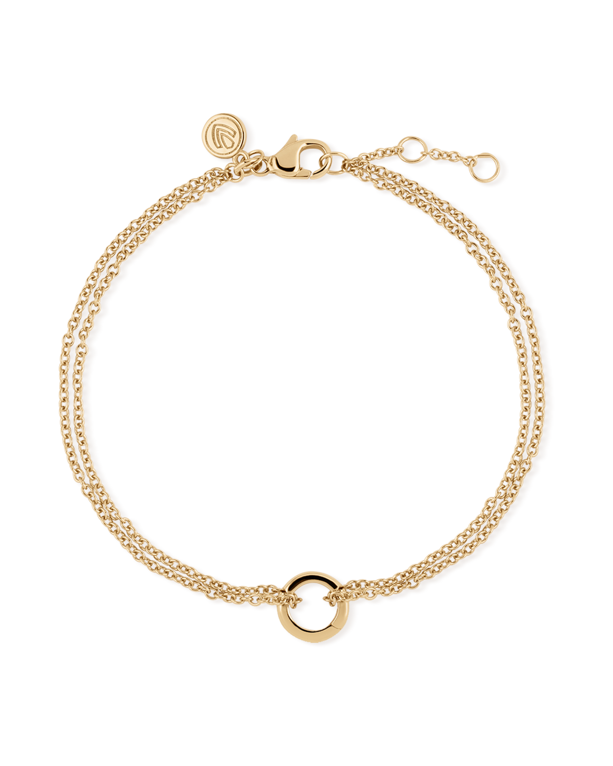 Double Chain Bracelet w/ Charm Holder