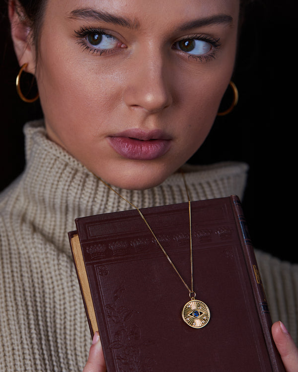 Evil Eye Medallion Charm