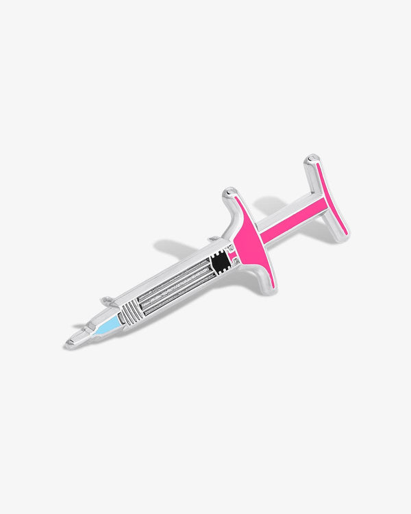 Filler Syringe Lapel Pin - V Coterie