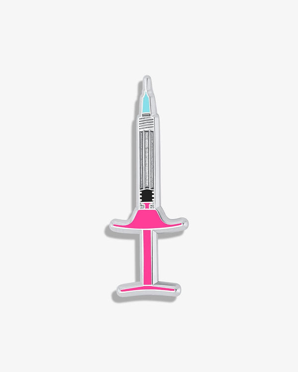 Filler Syringe Lapel Pin - V Coterie