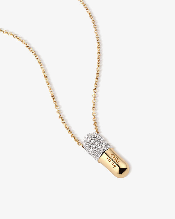 Jumbo Chill Pill Pavé Necklace