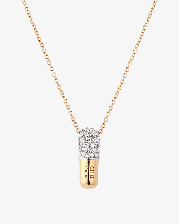 Jumbo Chill Pill Pavé Necklace